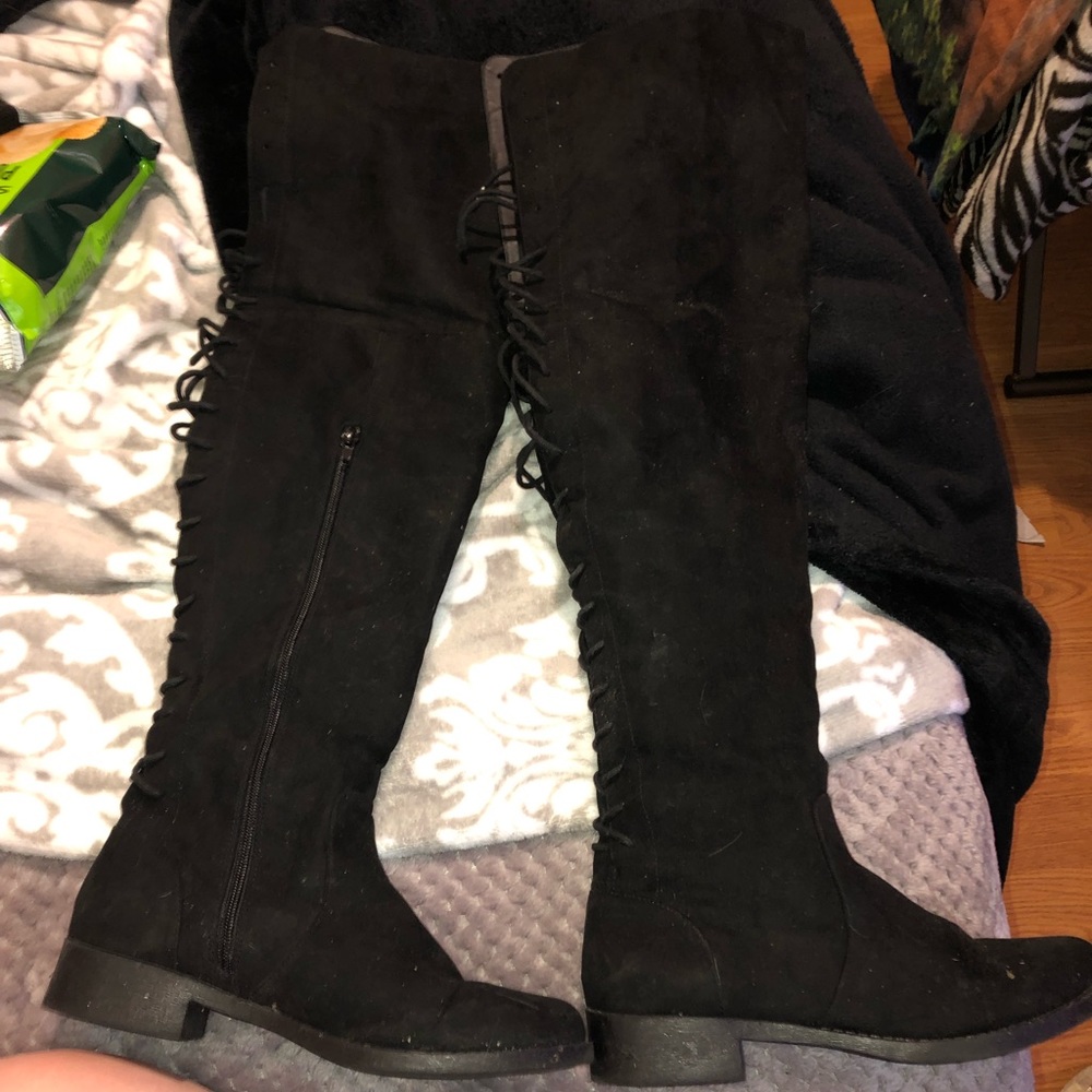 Shoe dazzle over the knee boots - 10